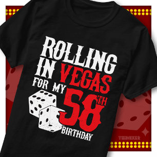 Rolling in Vegas 58. Geburtstags-Würfelparty-Trupp T-Shirt
