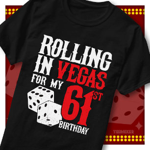 Rolling in Vegas 61. Geburtstags-Würfelparty-Trupp T-Shirt