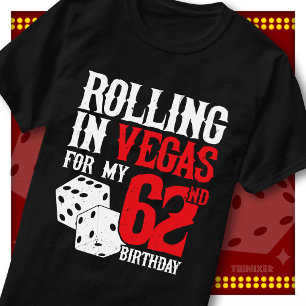 Rolling in Vegas 62. Geburtstags-Würfelparty-Squad T-Shirt