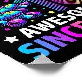 Rolling Into 10 Years Old Skates 10th Birthday Gif Poster (Ecke)