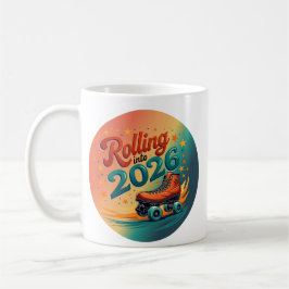 Rolling Into 2026 Retro Skate Mug Kaffeetasse