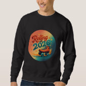 Rolling Into 2026 Retro Skate Sweatshirt (Vorderseite)