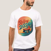 Rolling Into 2026 Retro Skate T-Shirt (Vorderseite)