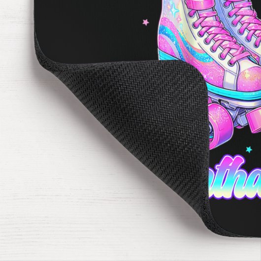 Rolling Into 9 Year Old Roller Skating 9th Birthda Mousepad (Ecke)