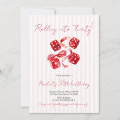 Rolling Into Thirty Birthday Einladung (Vorderseite)