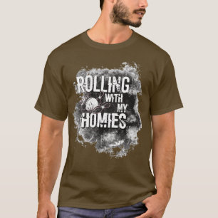 Rolling mit meinen Homestunden lustige Bowler T T-Shirt
