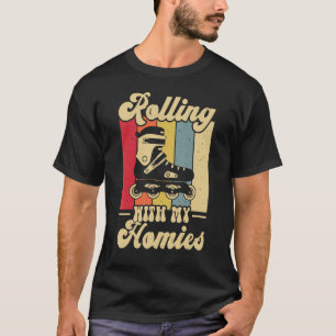 Rolling mit meiner Heimat Retro 70er 80er Roller S T-Shirt
