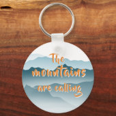 Rolling Mountains Abstrakte Malerei Natur Liebhabe Schlüsselanhänger (Vorderseite)