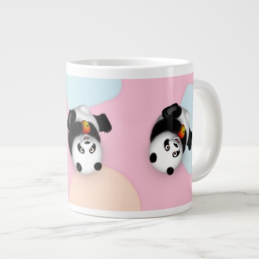 Rolling Panda Jumbo Tasse (Vorderseite Rechts)
