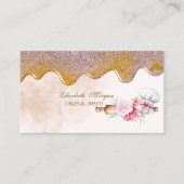 Rolling Pin Flowers Bakery Drips Visitenkarte (Vorderseite)