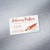 Rolling Pin Logo | Pastry Magnetische Visitenkarte (Beispiel)