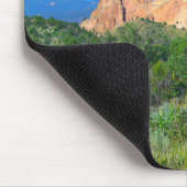 Rolling Red Rock Green Hill Mouse Pad Mousepad (Ecke)