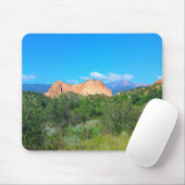 Rolling Red Rock Green Hill Mouse Pad Mousepad (Mit Mouse)