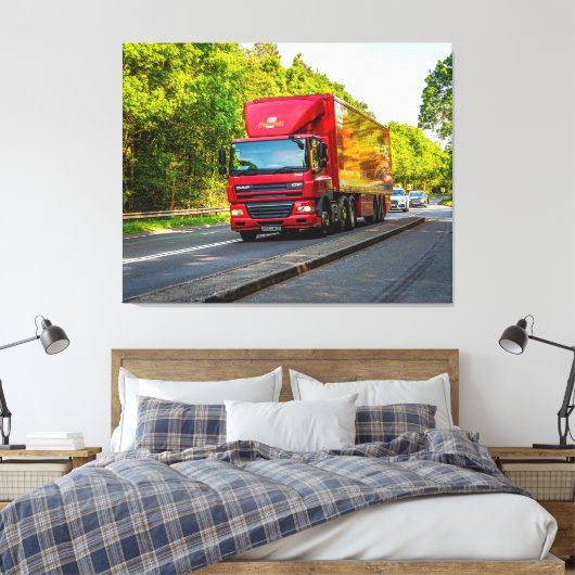 Rolling Red Through Hereford Leinwanddruck (Insitu (Schlafzimmer))