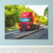 Rolling Red Through Hereford Leinwanddruck (Insitu (Holzboden))