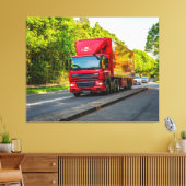 Rolling Red Through Hereford Leinwanddruck (Insitu (Wohnzimmer))
