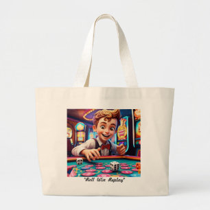 "Rolling Retro Riches" Jumbo Stoffbeutel