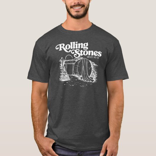 Rolling Stone Retro Jesus Seit n. Chr. T-Shirt (Vorderseite)