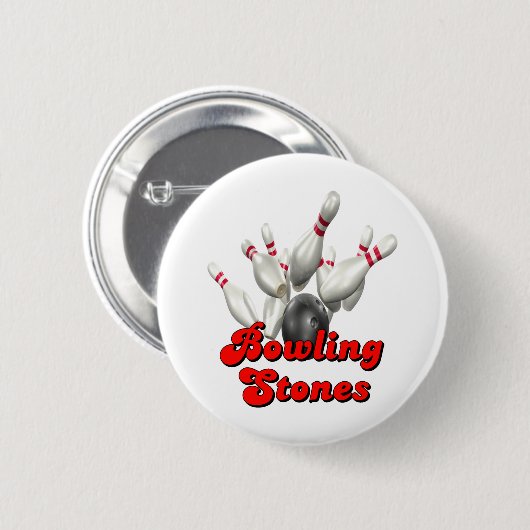 Rolling Stones Button (Vorne & Hinten)