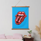 Rolling Stones Logo Wandteppich Mit Holzrahmen (Schlafzimmer)