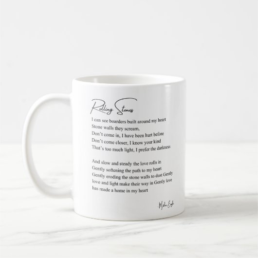Rolling Stones Schattengedicht Kaffee Tee Tasse bl (Links)