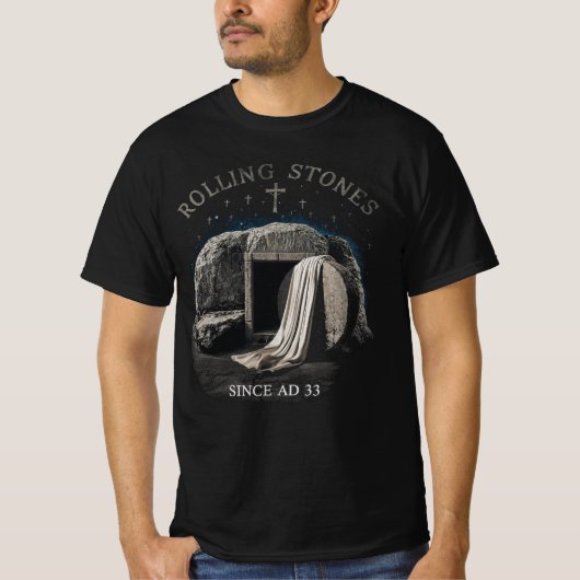 Rolling Stones Since AD 33 Resurrection Tomb T-Shirt (Vorderseite)