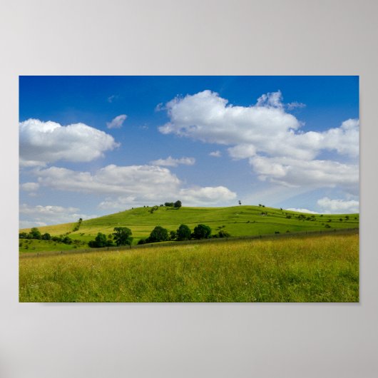 Rolling Summer Landscape Poster (Vorne)