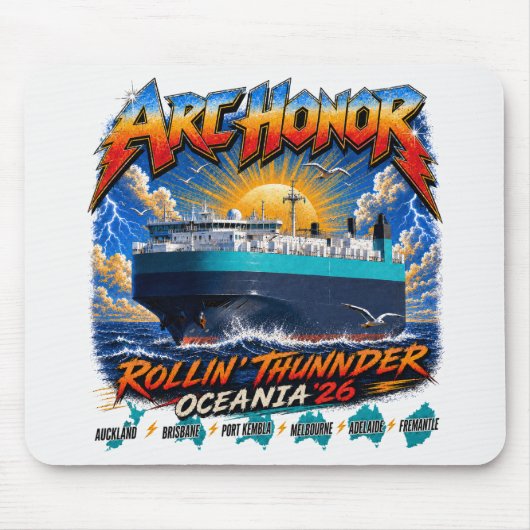 Rolling Thunder Tour-Mauspad Mousepad (Vorne)