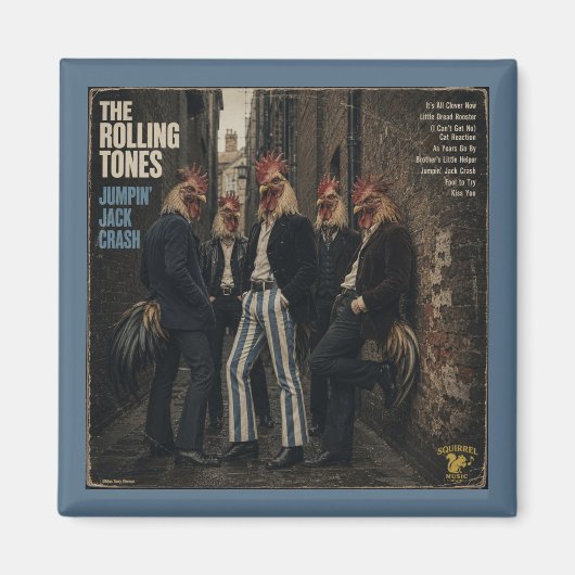 Rolling Tones: eine Parodie Magnet (Vorne)