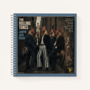 Rolling Tones: eine Parodie Notizblock