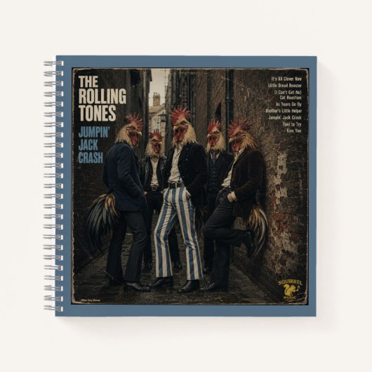Rolling Tones: eine Parodie Notizblock (Vorderseite)