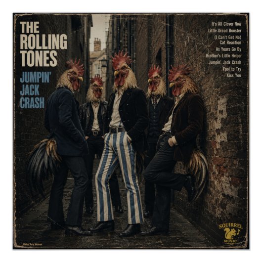 Rolling Tones: eine Parodie Poster (Vorderseite)