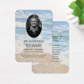 Rolling Waves Beach Memorial Gebet Fotokarten (Schreibtisch)