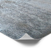 "Rolling with It" Graue und Beige Abstrakte Kunst Poster (Ecke)