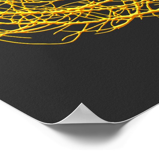 RollinGolden Tumbleweed Pflanze Originale Kunst Poster (Ecke)