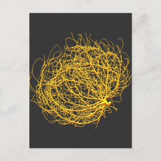 RollinGolden Tumbleweed Pflanze Originale Kunst Postkarte (Vorderseite)