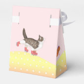 Rollkunstbeutel für Katze und Guinea, Gastgeschenk Geschenkschachtel (Rückseite)