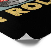 Rollkurbelspieler Fan Wintersportort Poster (Ecke)