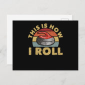 Rollkurbelspieler Fan Wintersportort Postkarte (Vorne/Hinten)