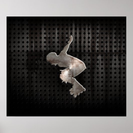 Rollladen; Cool schwarz Poster (Vorne)