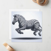 Rollmagazin Paper Zebra Grußkarte Mitteilungskarte (Vorderseite/Rückseite Beispiel)