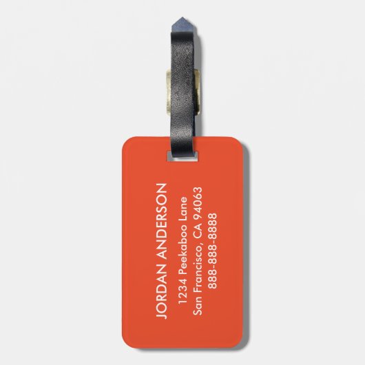 Rollo die Türkei Gepäckanhänger (Rückseite vertikal)