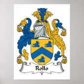 Rollo-Familienwappen Poster (Vorne)