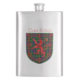 Rollo Tartan Scottish Kariert Lion Rampant Flachmann