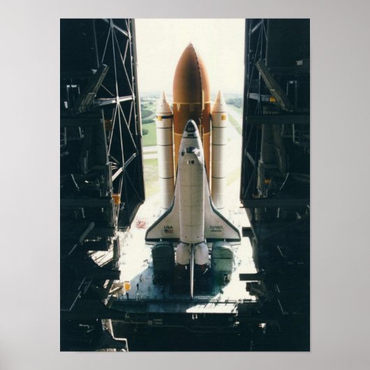 Rollout of Space Shuttle Atlantis (STS-79) Poster (Vorne)