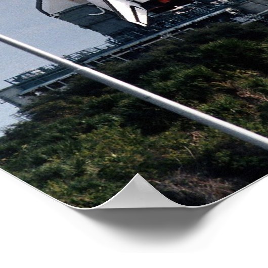 Rollout of Space Shuttle Discovery (STS-82) Poster (Ecke)