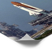 Rollout of Space Shuttle Endeavour (STS-61) Poster (Ecke)