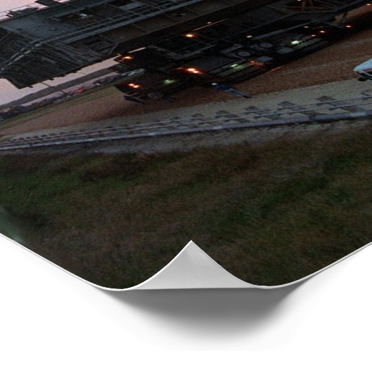 Rollout of Space Shuttle Endeavour (STS-61) Poster (Ecke)