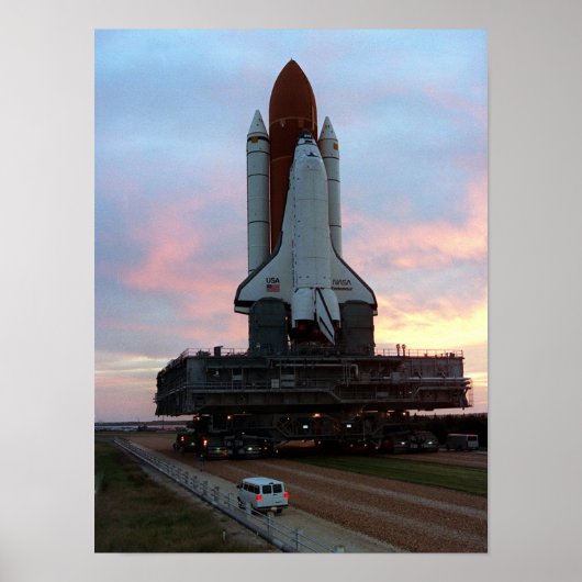 Rollout of Space Shuttle Endeavour (STS-61) Poster (Vorne)