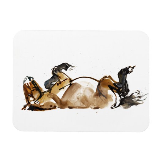 Rollpferd Magnet (Horizontal)